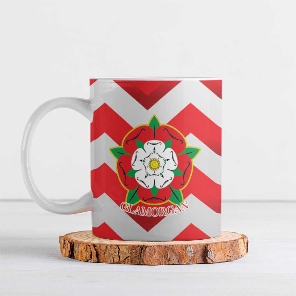 Personalized Glamorgan Wales Ceramic Mug The Tudor Rose Of Wales - Wonder Print Shop