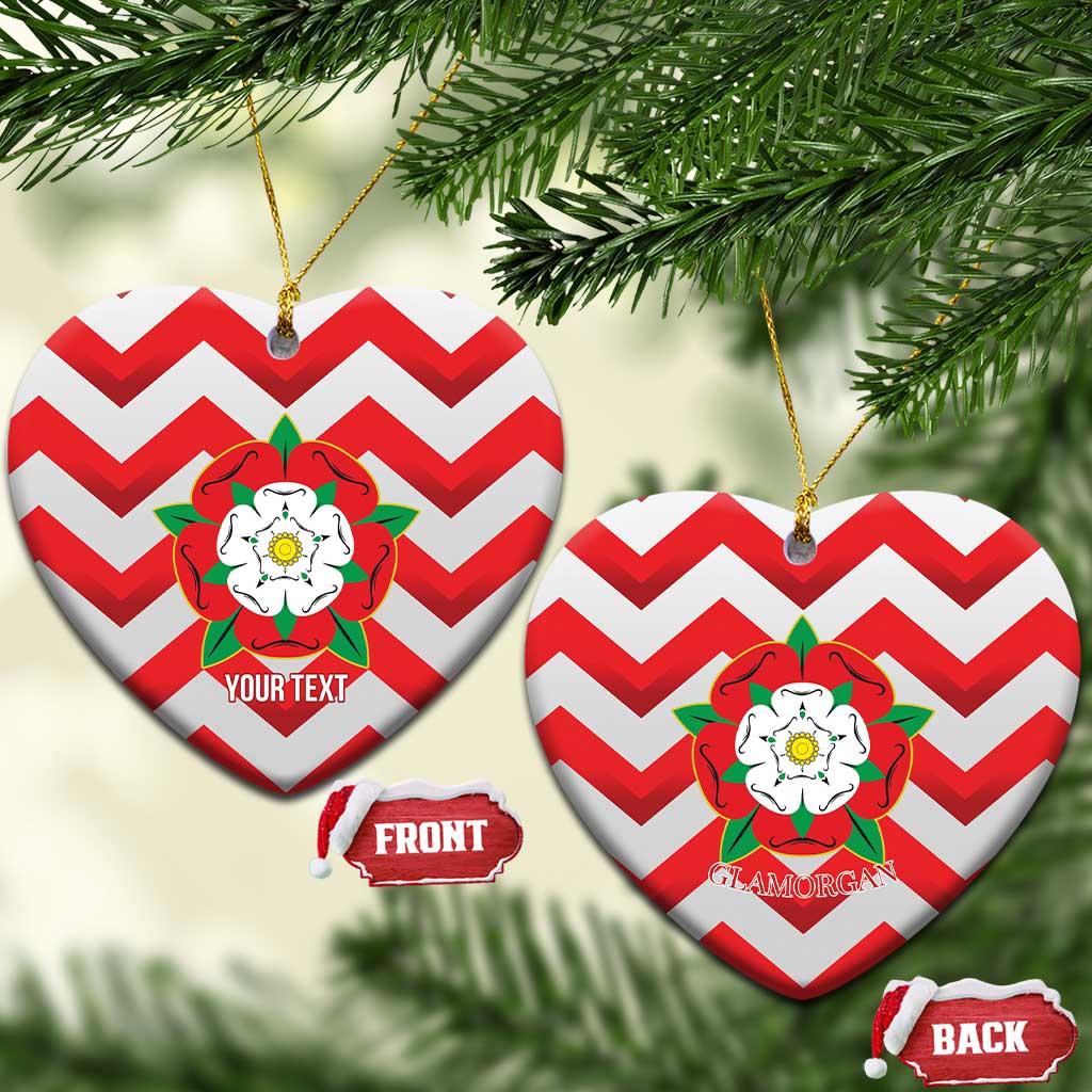 Personalized Glamorgan Wales Ceramic Ornament The Tudor Rose Of Wales - Wonder Print Shop