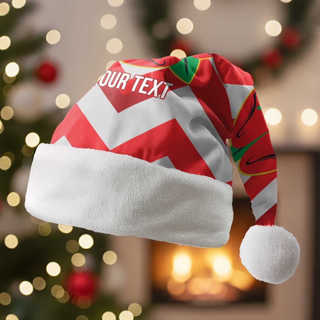 Personalized Glamorgan Wales Christmas Santa Hat The Tudor Rose Of Wales - Wonder Print Shop