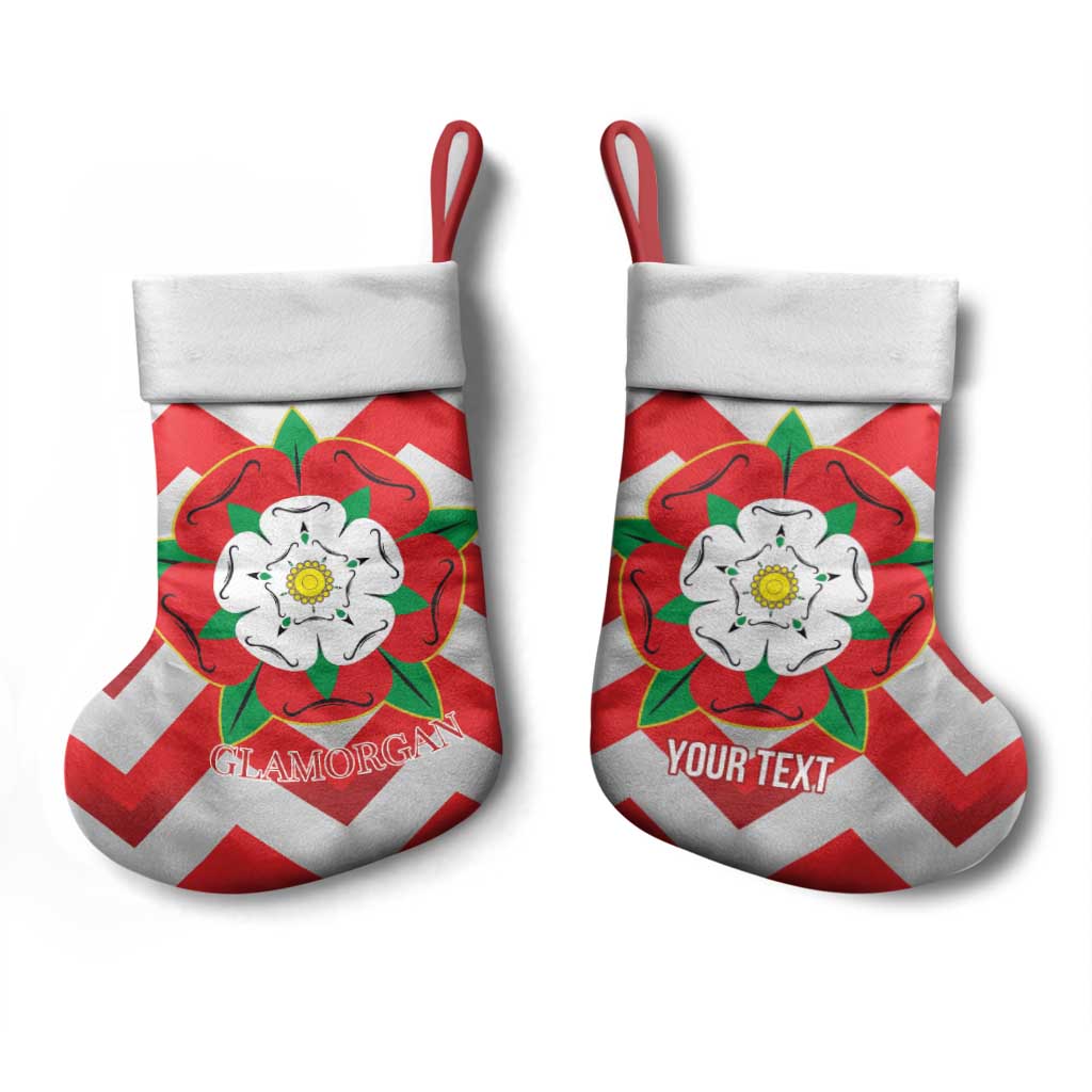 Personalized Glamorgan Wales Christmas Stocking The Tudor Rose Of Wales - Wonder Print Shop