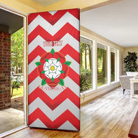 Personalized Glamorgan Wales Door Cover The Tudor Rose Of Wales - Wonder Print Shop