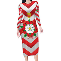 Personalized Glamorgan Wales Family Matching Long Sleeve Bodycon Dress and Hawaiian Shirt The Tudor Rose Of Wales - Wonder Print Shop