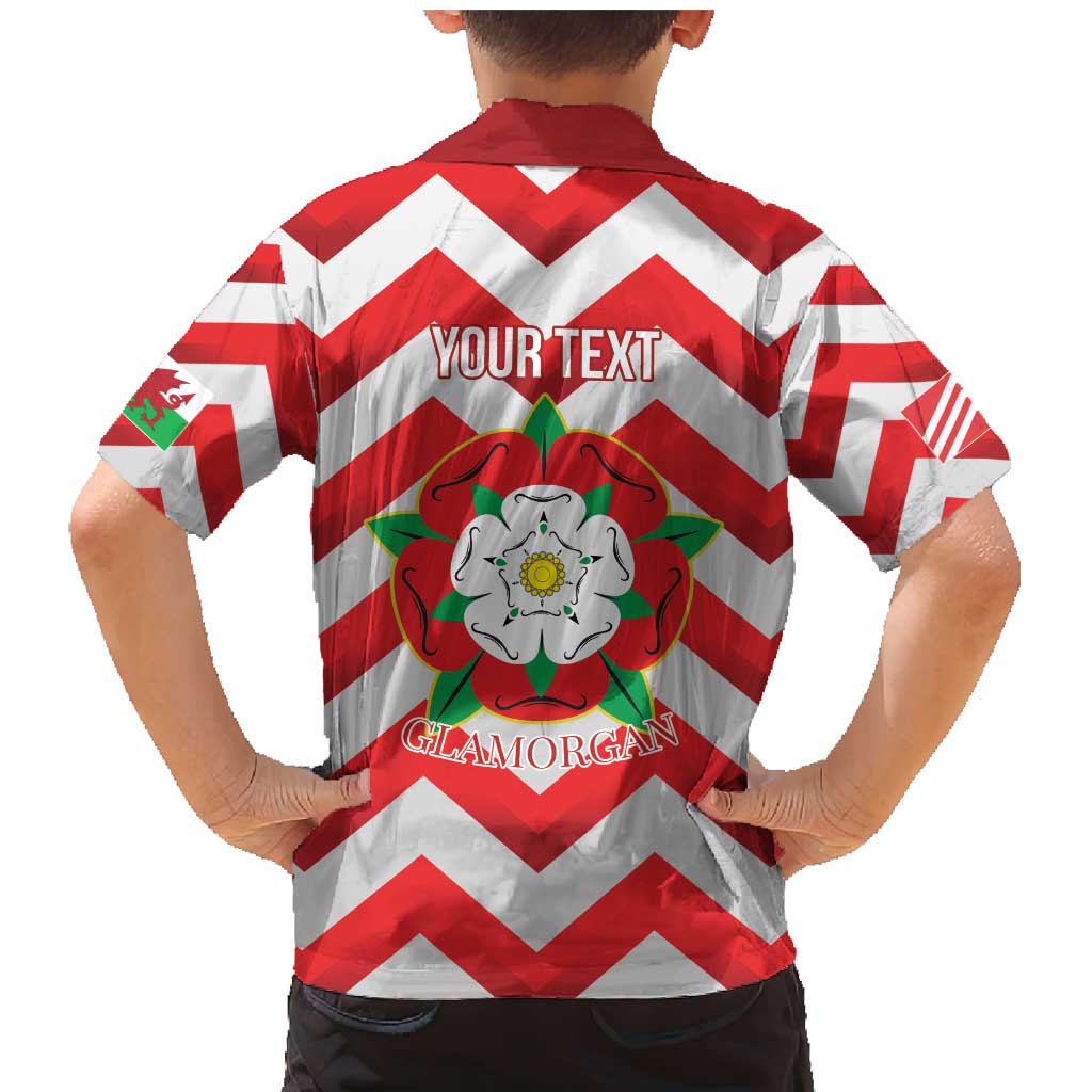 Personalized Glamorgan Wales Family Matching Mermaid Dress and Hawaiian Shirt The Tudor Rose Of Wales - Wonder Print Shop