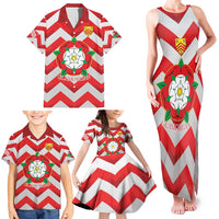 Personalized Glamorgan Wales Family Matching Tank Maxi Dress and Hawaiian Shirt The Tudor Rose Of Wales - Wonder Print Shop