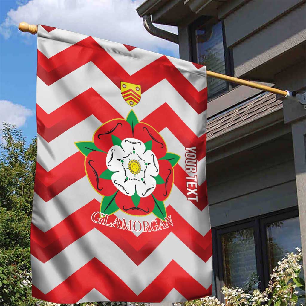 Personalized Glamorgan Wales Garden Flag The Tudor Rose Of Wales - Wonder Print Shop