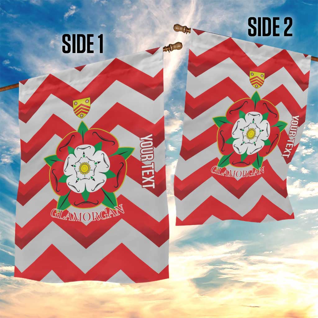 Personalized Glamorgan Wales Garden Flag The Tudor Rose Of Wales - Wonder Print Shop