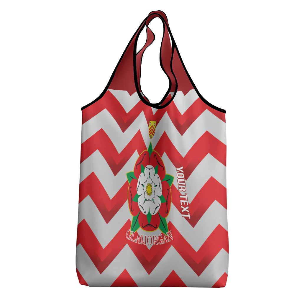 Personalized Glamorgan Wales Grocery Bag The Tudor Rose Of Wales - Wonder Print Shop