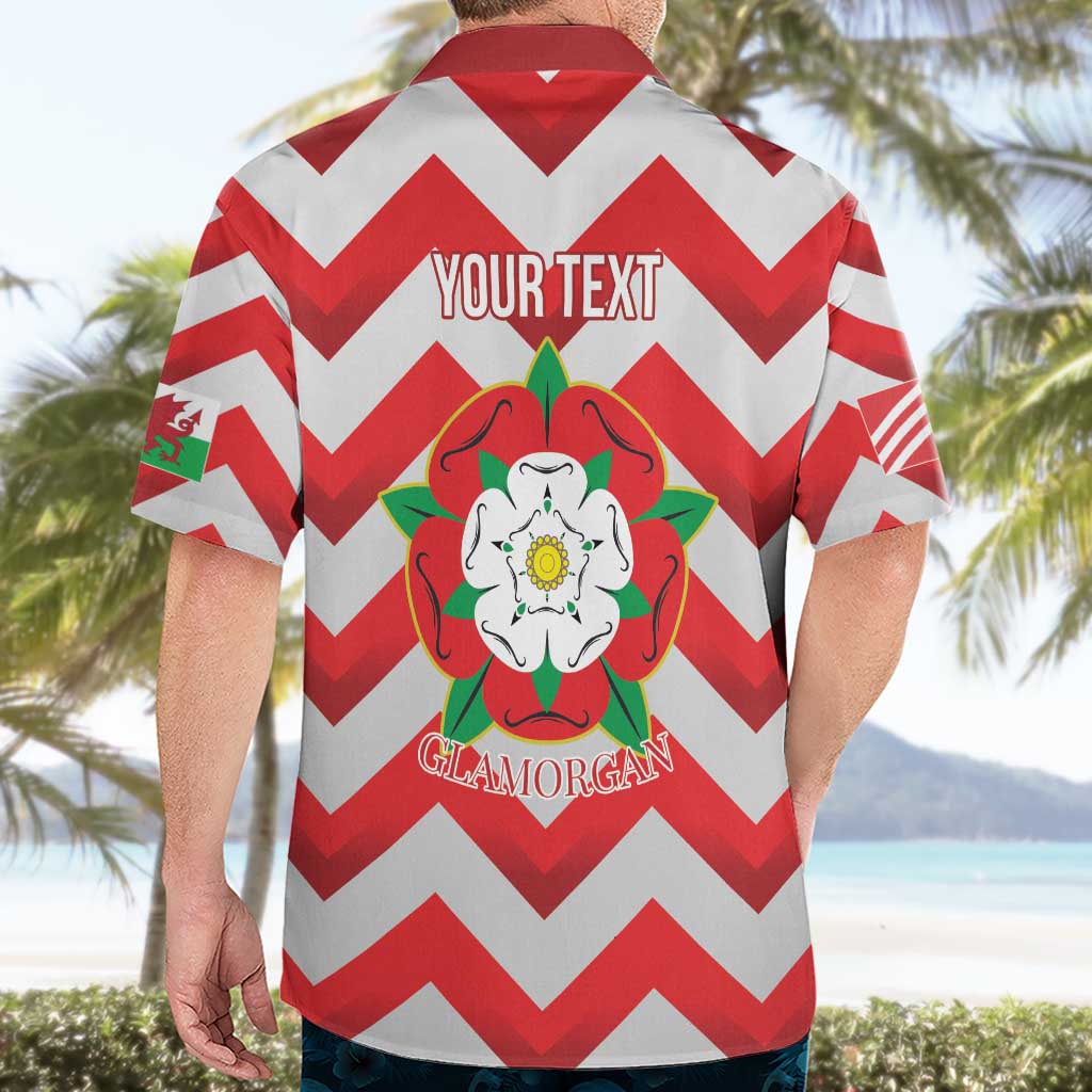 Personalized Glamorgan Wales Hawaiian Shirt The Tudor Rose Of Wales - Wonder Print Shop