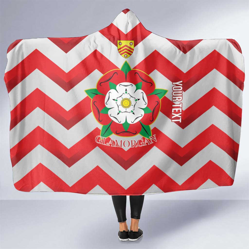 Personalized Glamorgan Wales Hooded Blanket The Tudor Rose Of Wales - Wonder Print Shop