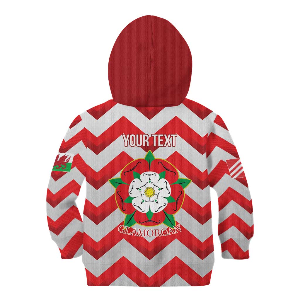 Personalized Glamorgan Wales Kid Hoodie The Tudor Rose Of Wales - Wonder Print Shop