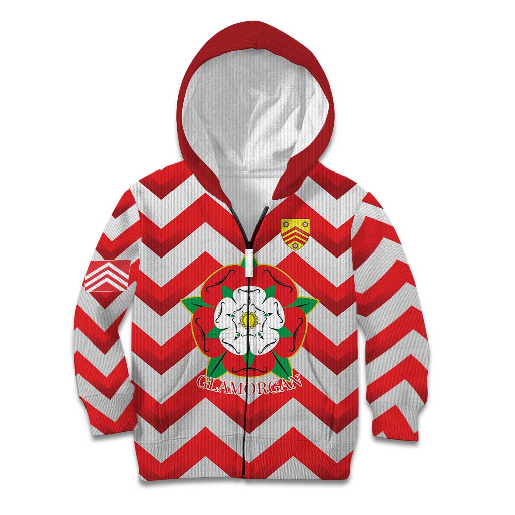 Personalized Glamorgan Wales Kid Hoodie The Tudor Rose Of Wales - Wonder Print Shop