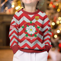 Personalized Glamorgan Wales Kid Ugly Christmas Sweater The Tudor Rose Of Wales - Wonder Print Shop