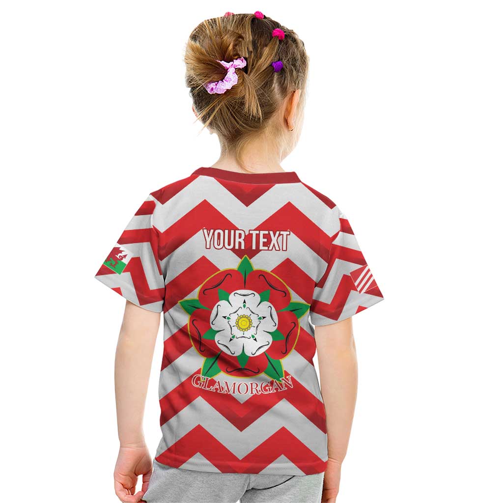 Personalized Glamorgan Wales Kid T Shirt The Tudor Rose Of Wales - Wonder Print Shop