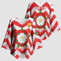 Personalized Glamorgan Wales Kimono Sleeve Blouse The Tudor Rose Of Wales - Wonder Print Shop