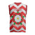 Personalized Glamorgan Wales Christmas Knitted V-Neck Vest The Tudor Rose Of Wales - Wonder Print Shop