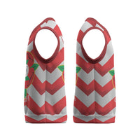 Personalized Glamorgan Wales Christmas Knitted V-Neck Vest The Tudor Rose Of Wales - Wonder Print Shop