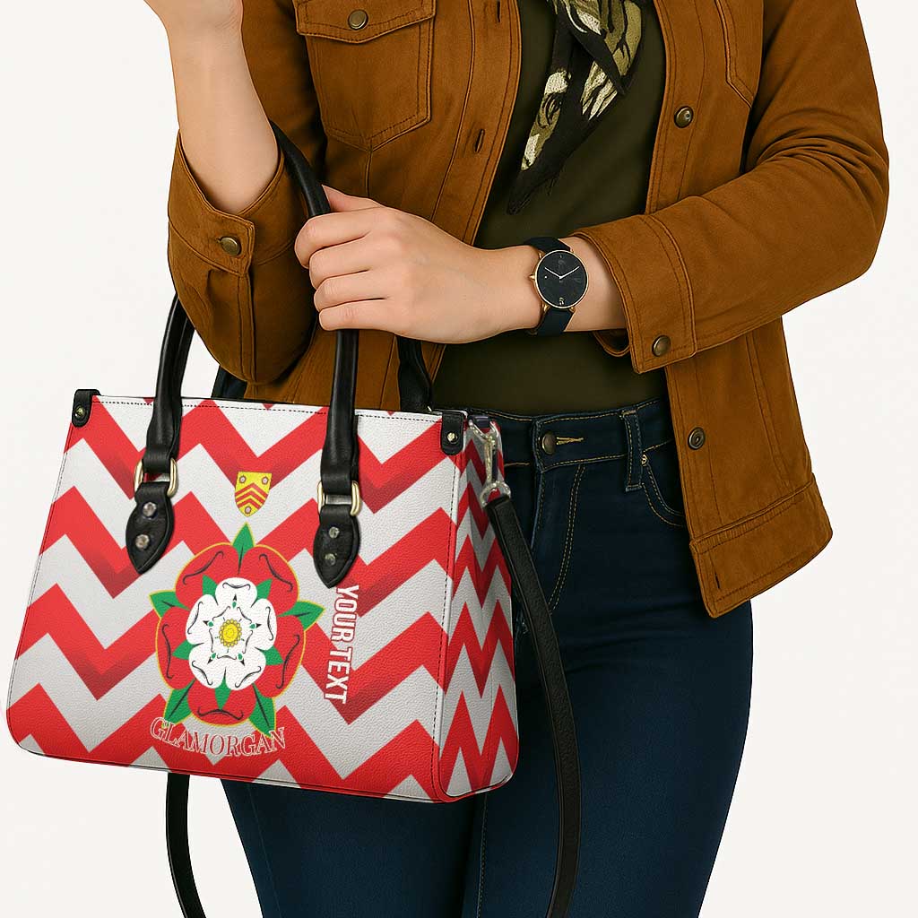 Personalized Glamorgan Wales Leather Bag The Tudor Rose Of Wales - Wonder Print Shop