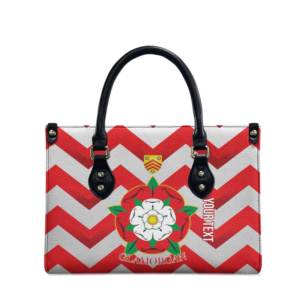 Personalized Glamorgan Wales Leather Bag The Tudor Rose Of Wales - Wonder Print Shop