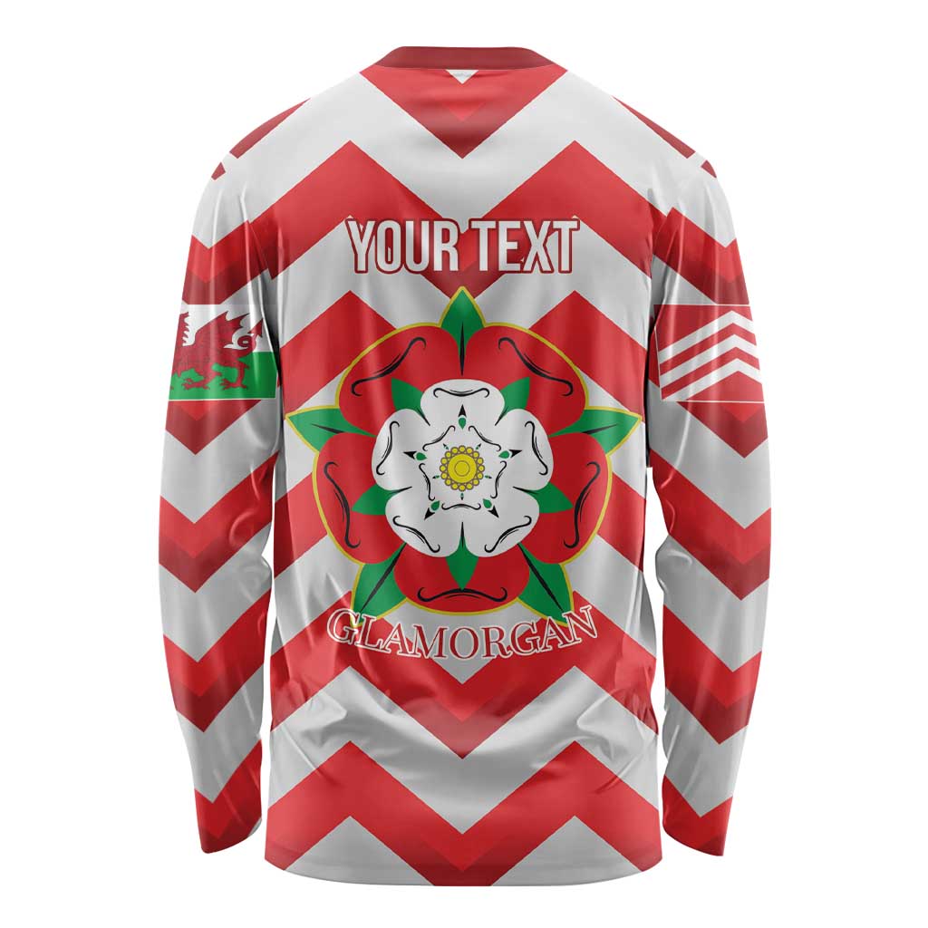 Personalized Glamorgan Wales Long Sleeve Shirt The Tudor Rose Of Wales - Wonder Print Shop