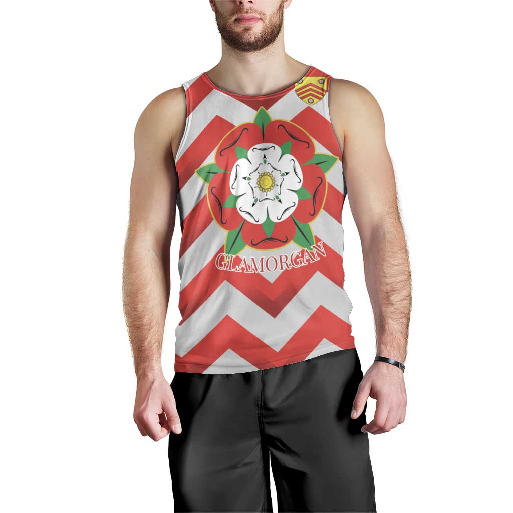 Personalized Glamorgan Wales Men Tank Top The Tudor Rose Of Wales - Wonder Print Shop