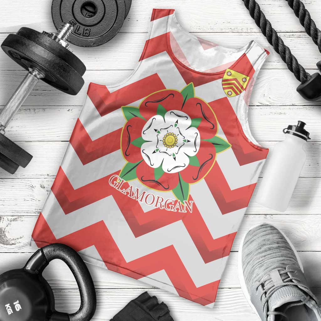 Personalized Glamorgan Wales Men Tank Top The Tudor Rose Of Wales - Wonder Print Shop