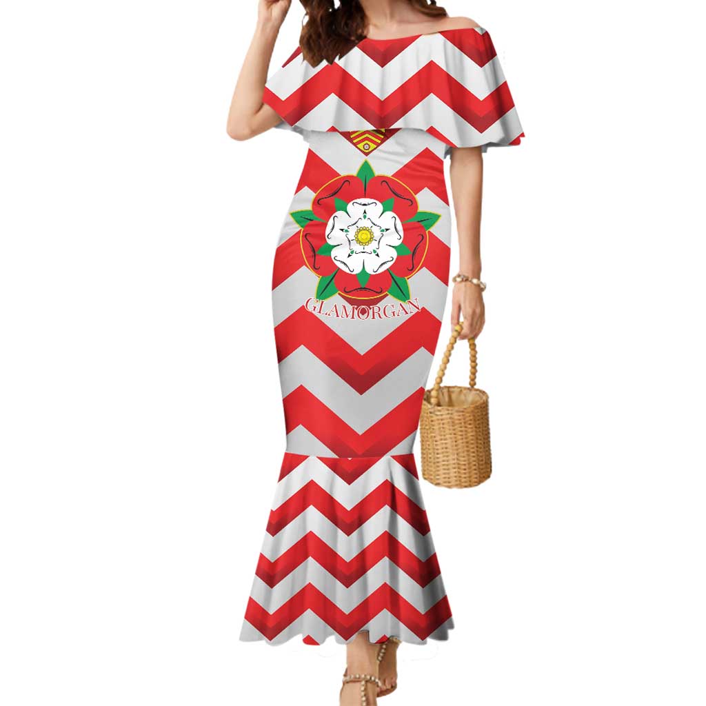 Personalized Glamorgan Wales Mermaid Dress The Tudor Rose Of Wales - Wonder Print Shop