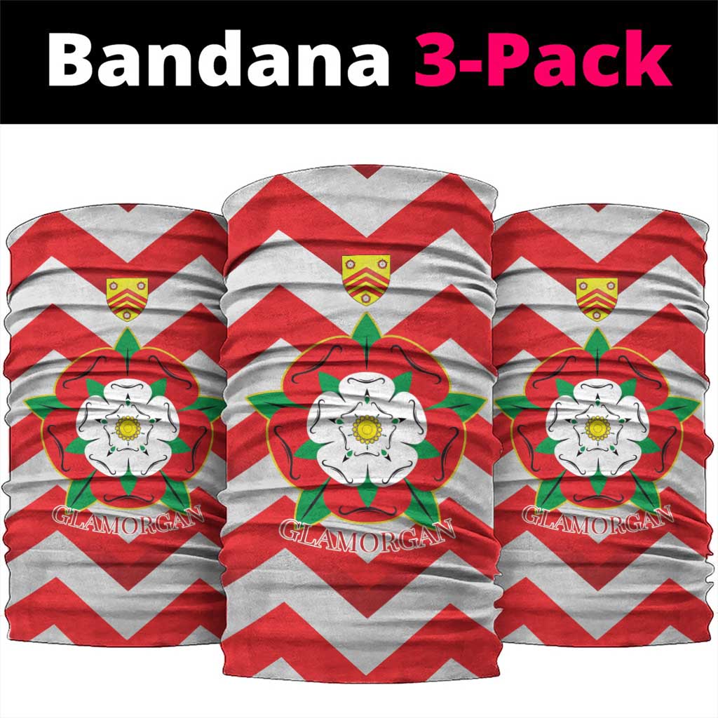 Personalized Glamorgan Wales Neck Gaiter The Tudor Rose Of Wales - Wonder Print Shop