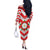 Personalized Glamorgan Wales Off The Shoulder Long Sleeve Dress The Tudor Rose Of Wales - Wonder Print Shop