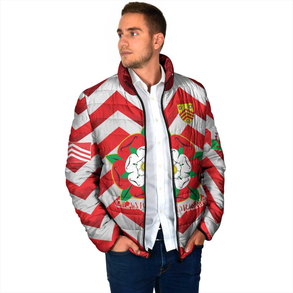 Personalized Glamorgan Wales Padded Jacket The Tudor Rose Of Wales - Wonder Print Shop