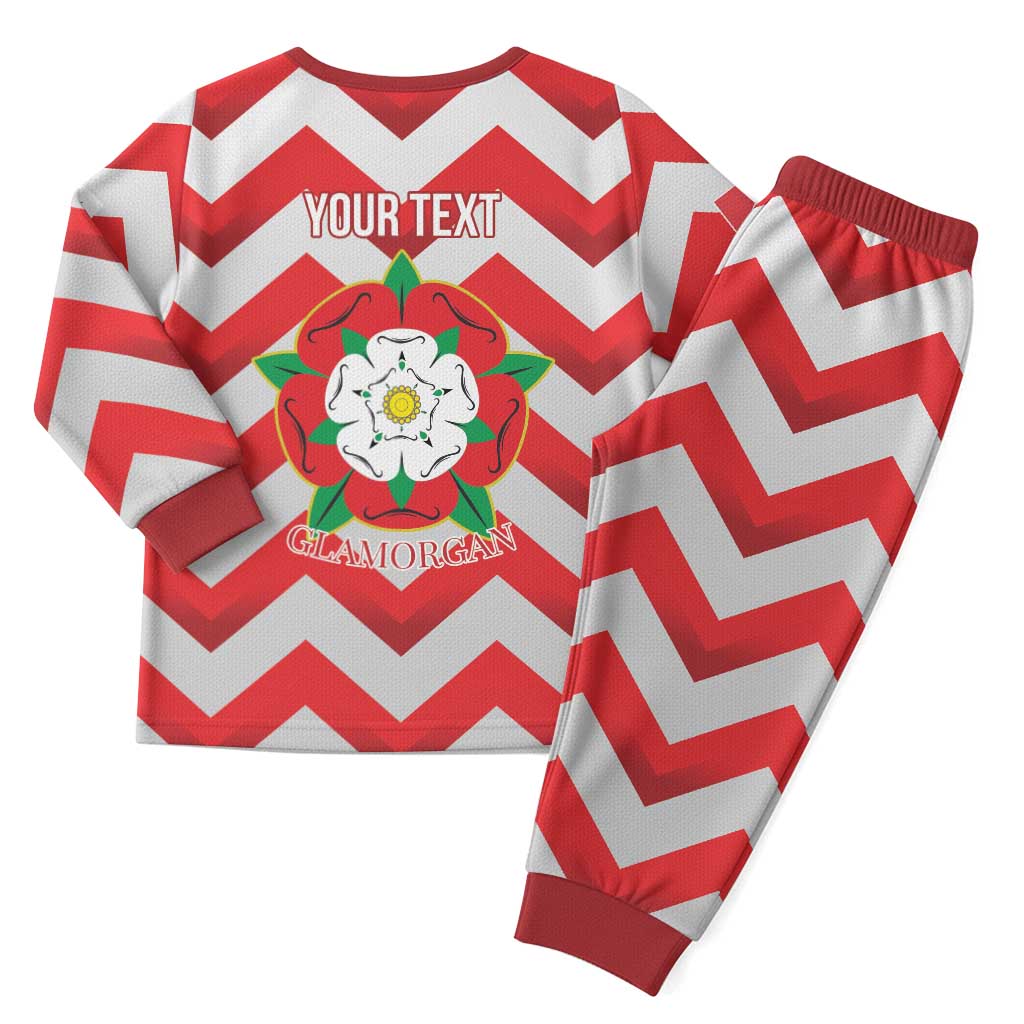 Personalized Glamorgan Wales Christmas Pajama Set The Tudor Rose Of Wales - Wonder Print Shop