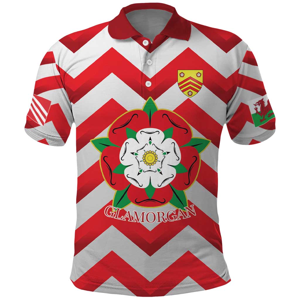 Personalized Glamorgan Wales Polo Shirt The Tudor Rose Of Wales - Wonder Print Shop