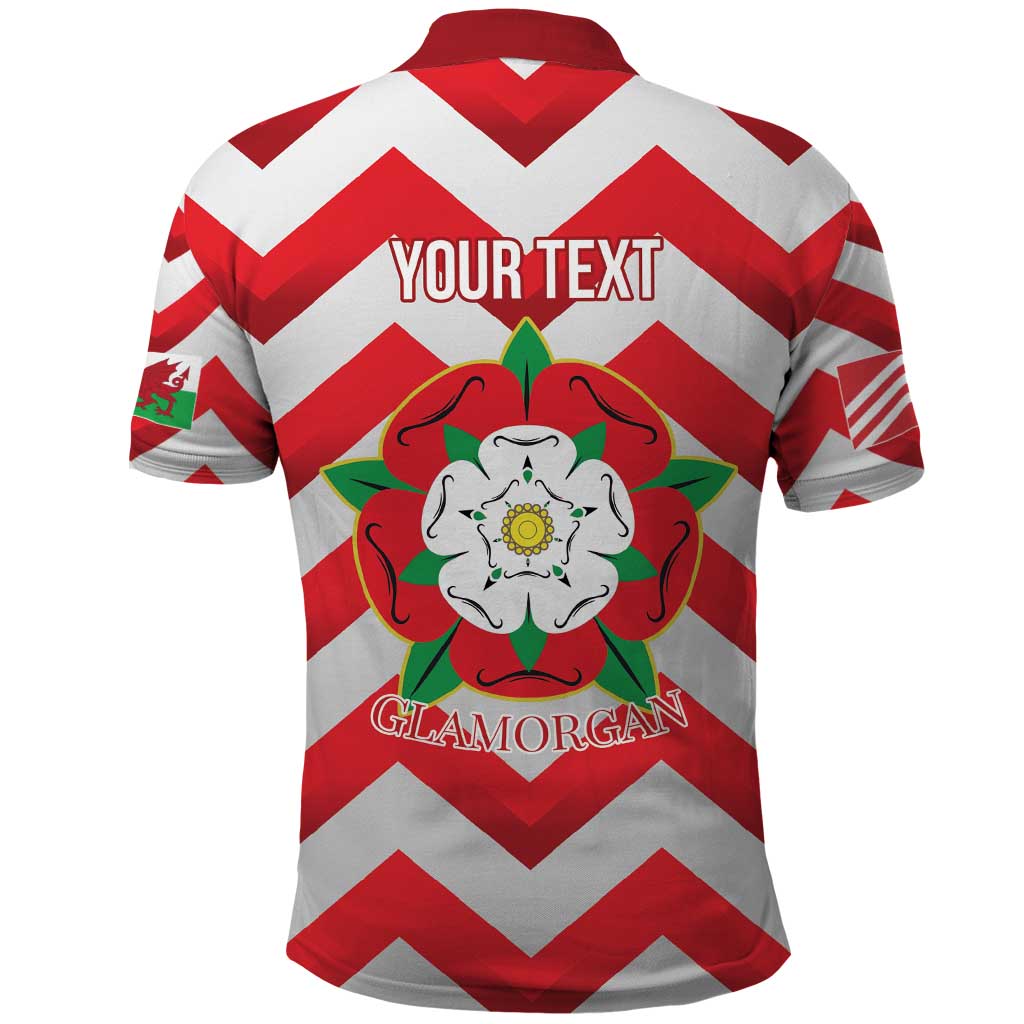 Personalized Glamorgan Wales Polo Shirt The Tudor Rose Of Wales - Wonder Print Shop