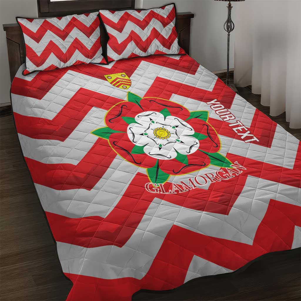 Personalized Glamorgan Wales Quilt Bed Set The Tudor Rose Of Wales - Wonder Print Shop