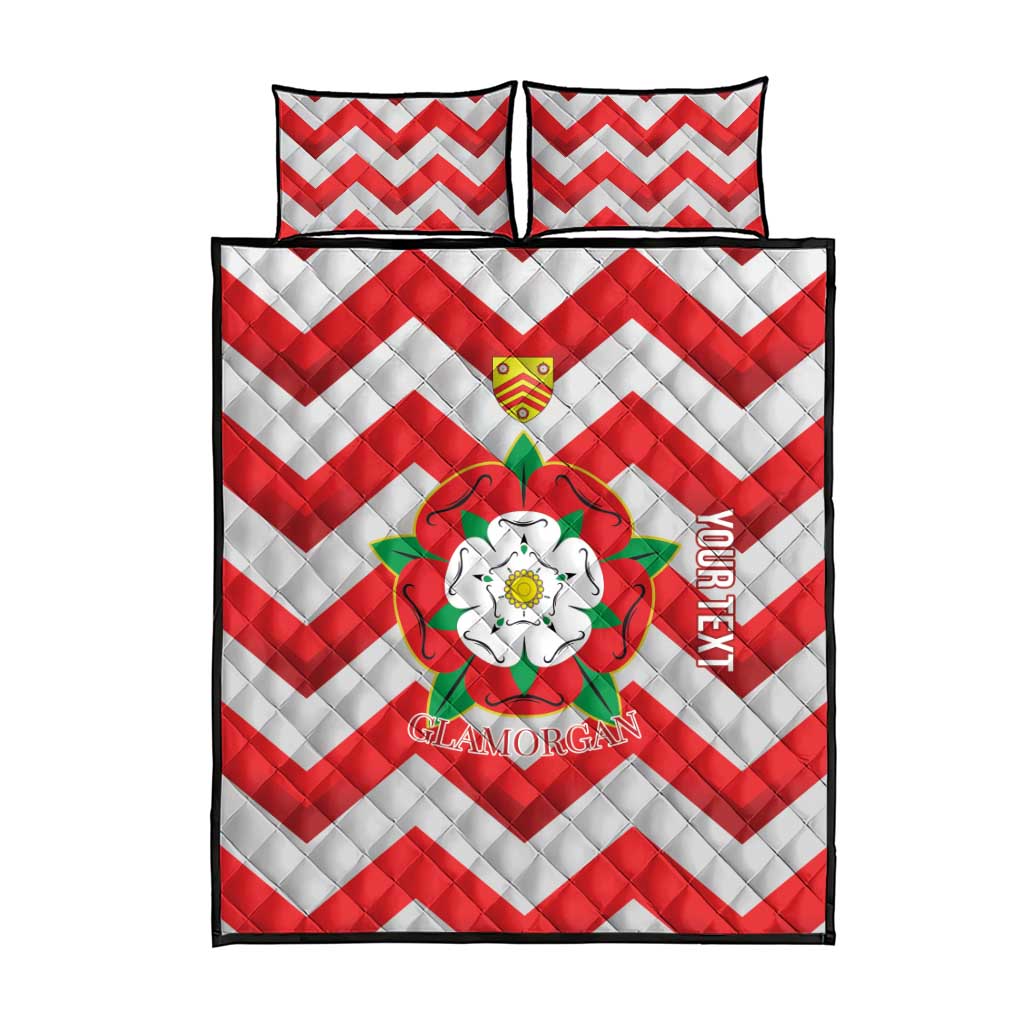 Personalized Glamorgan Wales Quilt Bed Set The Tudor Rose Of Wales - Wonder Print Shop