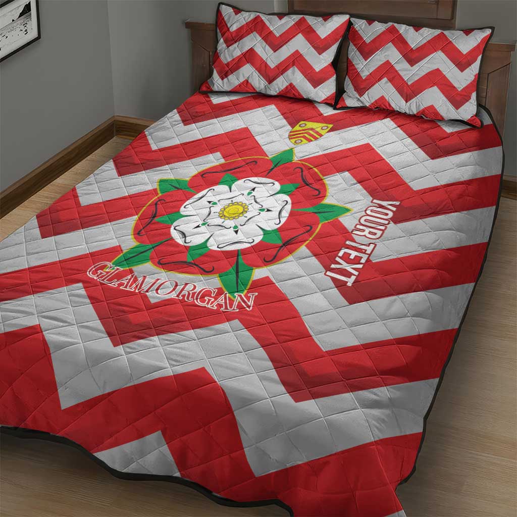 Personalized Glamorgan Wales Quilt Bed Set The Tudor Rose Of Wales - Wonder Print Shop