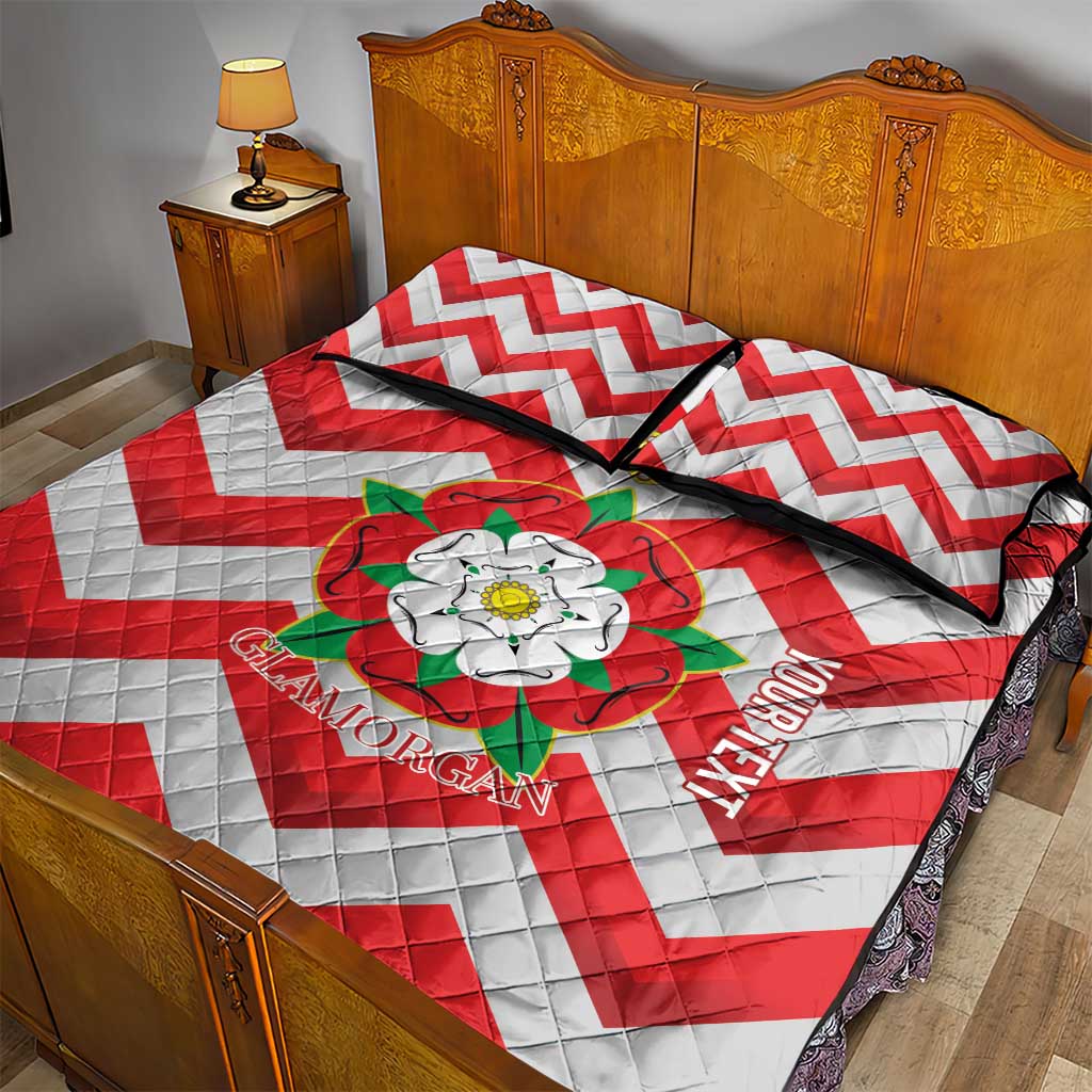 Personalized Glamorgan Wales Quilt Bed Set The Tudor Rose Of Wales - Wonder Print Shop