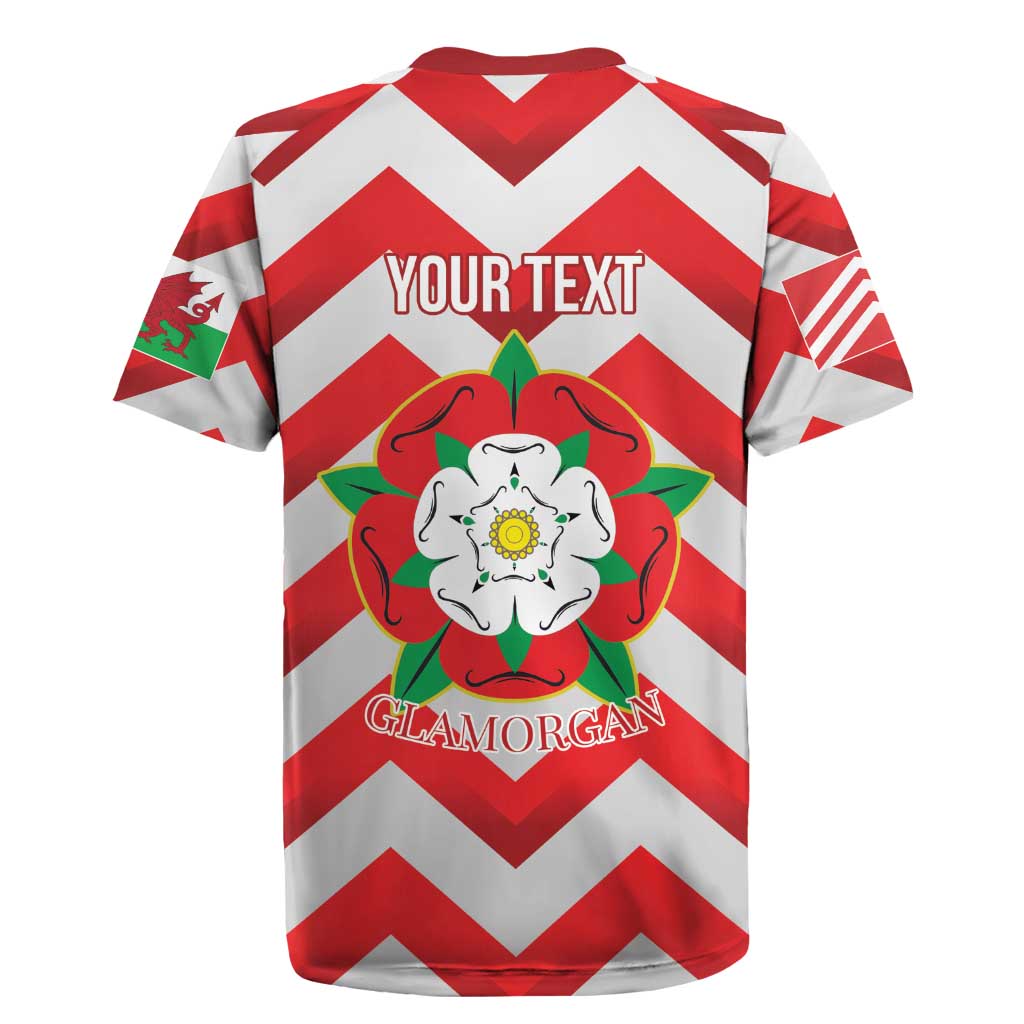 Personalized Glamorgan Wales Rugby Jersey The Tudor Rose Of Wales - Wonder Print Shop