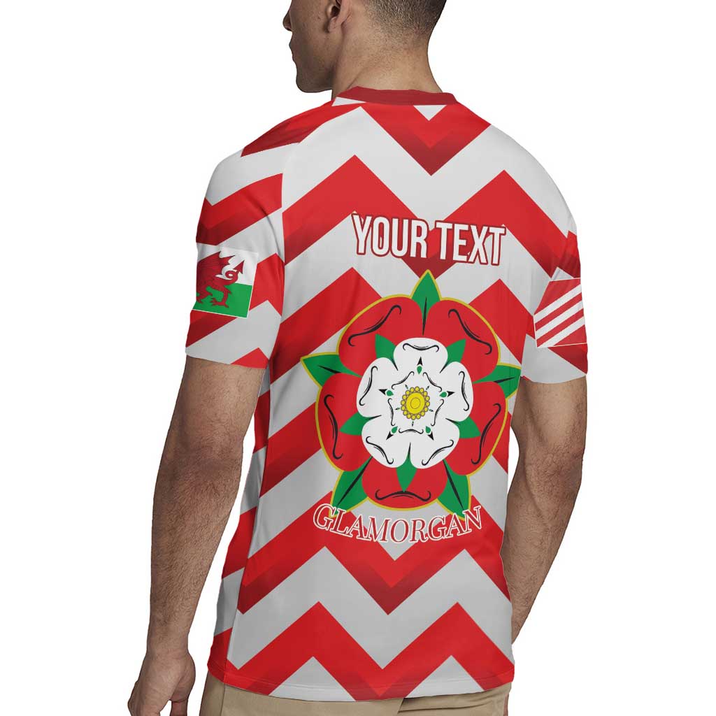 Personalized Glamorgan Wales Rugby Jersey The Tudor Rose Of Wales - Wonder Print Shop