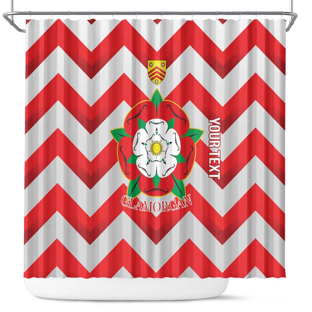Personalized Glamorgan Wales Shower Curtain The Tudor Rose Of Wales - Wonder Print Shop