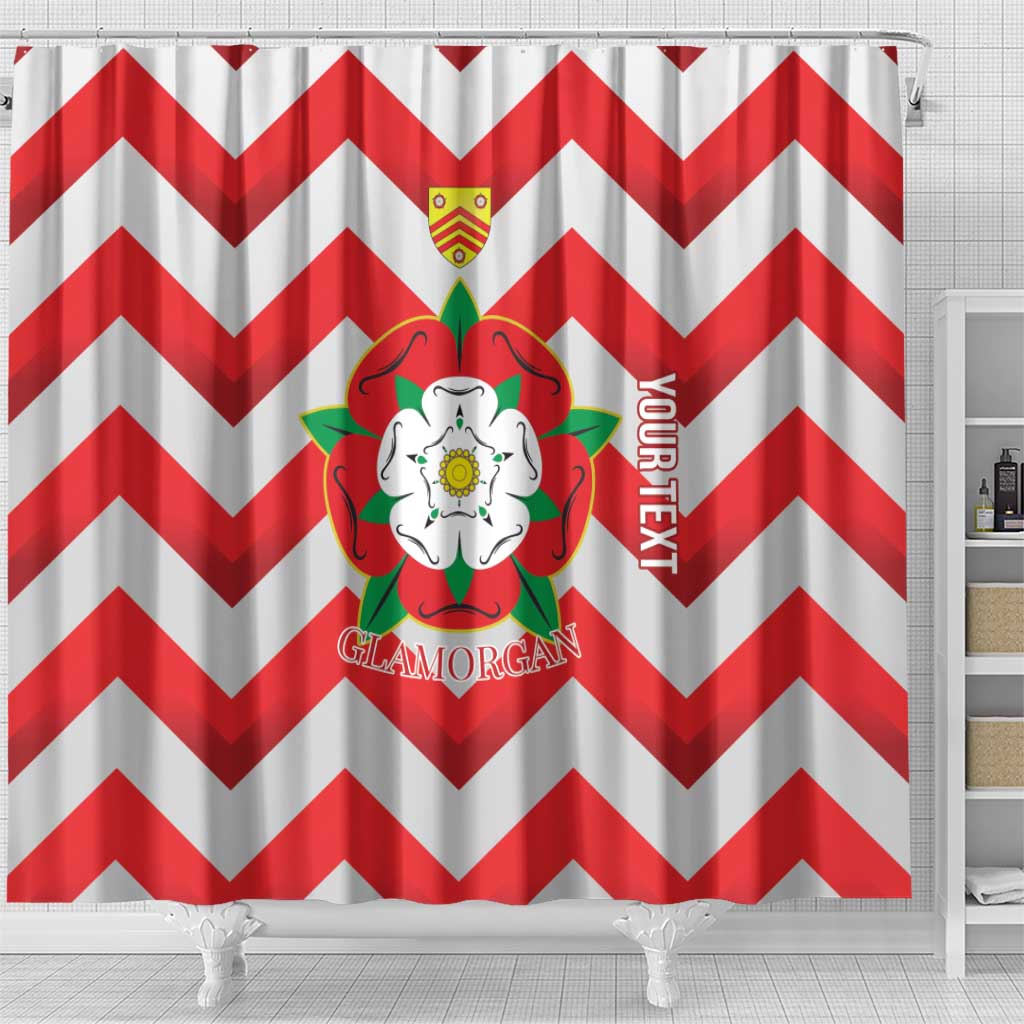 Personalized Glamorgan Wales Shower Curtain The Tudor Rose Of Wales - Wonder Print Shop