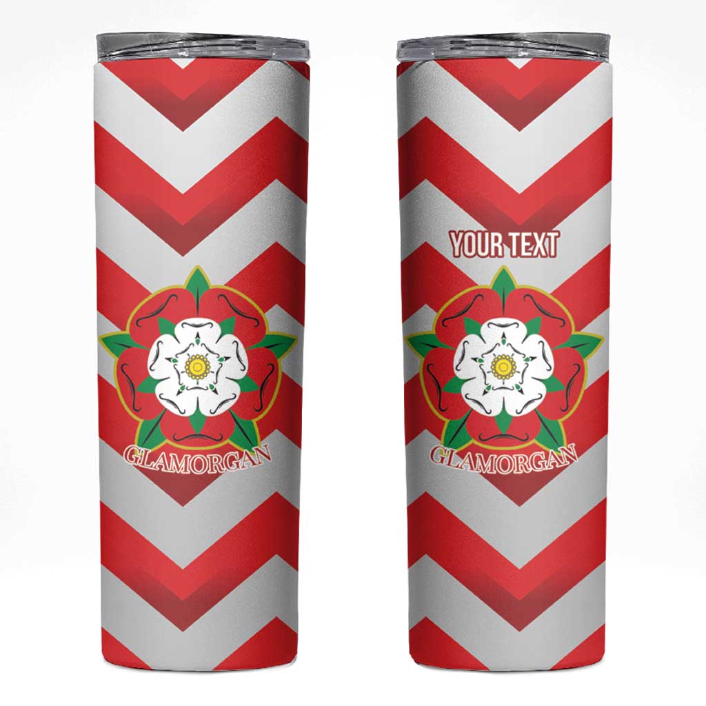 Personalized Glamorgan Wales Skinny Tumbler The Tudor Rose Of Wales - Wonder Print Shop