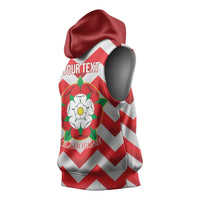 Personalized Glamorgan Wales Sleeveless Hoodie The Tudor Rose Of Wales - Wonder Print Shop