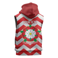 Personalized Glamorgan Wales Sleeveless Zip Hoodie The Tudor Rose Of Wales - Wonder Print Shop