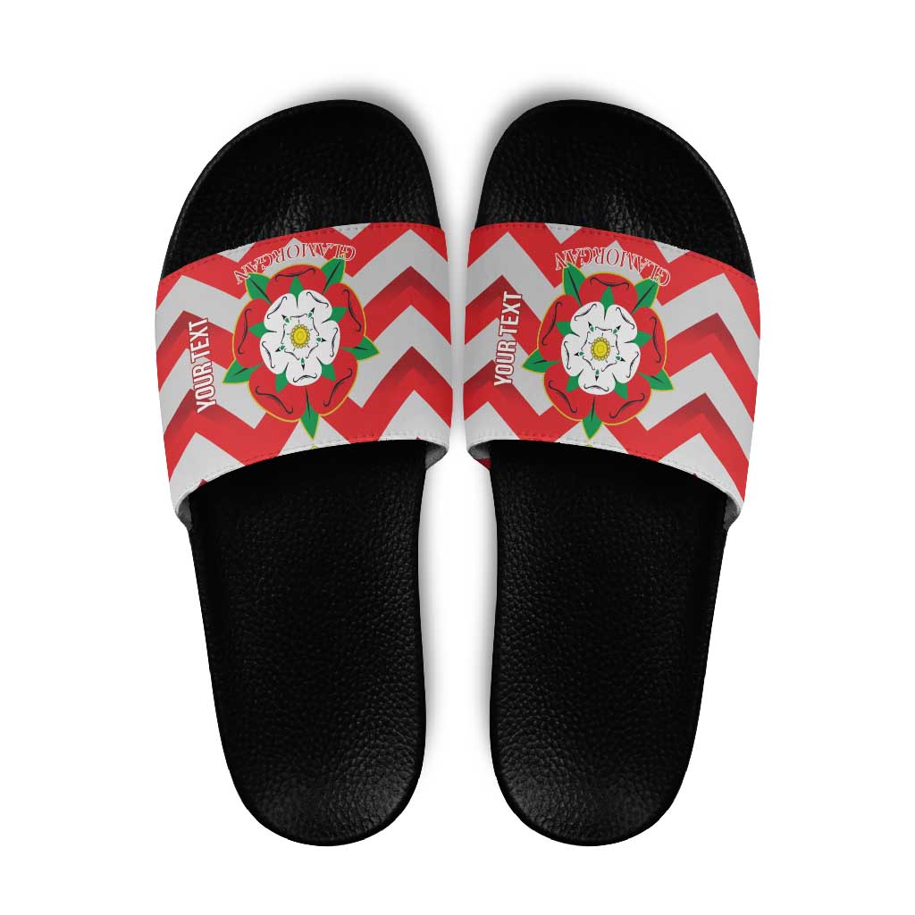 Personalized Glamorgan Wales Slide Sandals The Tudor Rose Of Wales - Wonder Print Shop