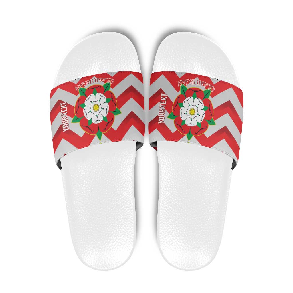 Personalized Glamorgan Wales Slide Sandals The Tudor Rose Of Wales - Wonder Print Shop