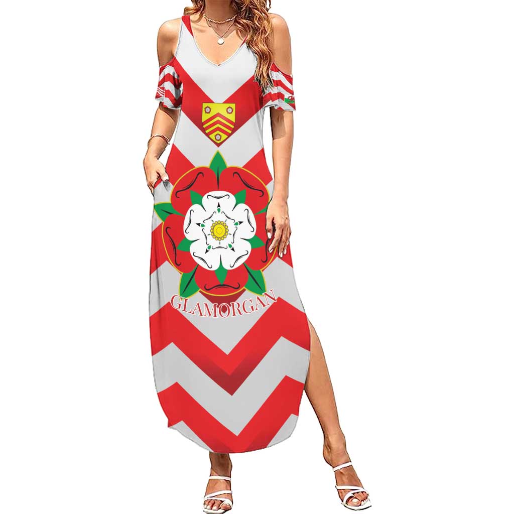 Personalized Glamorgan Wales Summer Maxi Dress The Tudor Rose Of Wales - Wonder Print Shop