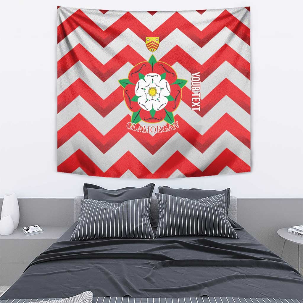 Personalized Glamorgan Wales Tapestry The Tudor Rose Of Wales - Wonder Print Shop