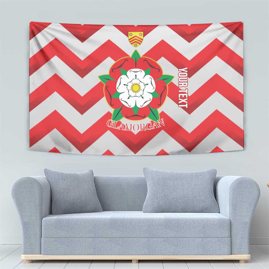 Personalized Glamorgan Wales Tapestry The Tudor Rose Of Wales - Wonder Print Shop