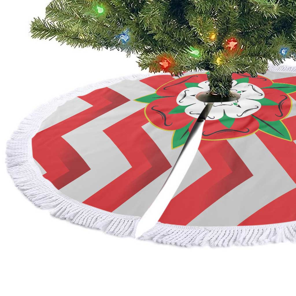 Personalized Glamorgan Wales Tree Skirt The Tudor Rose Of Wales - Wonder Print Shop