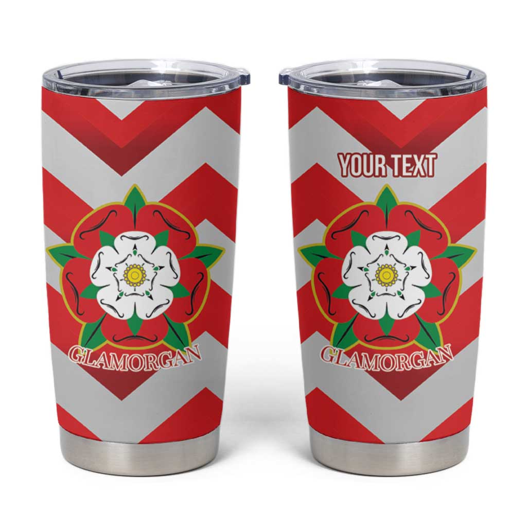 Personalized Glamorgan Wales Tumbler Cup The Tudor Rose Of Wales - Wonder Print Shop